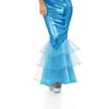 DELIMALI Women's Mermaid Ladies Ruffle Sequin Fairytale Book Fancy Long Tail Dress Womens Adults Costume Outfit (D-Pink Blue, XL) view 4