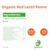 goodFarm Organic Red Lentil Penne Pasta 1 kg (250g x 4) - High Protein & Fibre, Gluten-free, Vegan, Low calorie view 2