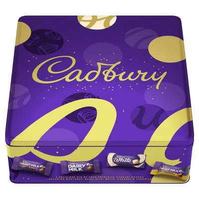 Cadbury Mixed Chunks Tin, Assorted Christmas Chocolate, 720g