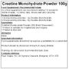 Creatine Monohydrate Powder - All Flavours - Micronised (Unflavoured, 100g) view 2