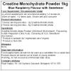 Creatine Monohydrate Powder - All Flavours - Micronised (Blue Raspberry, 1kg) view 2