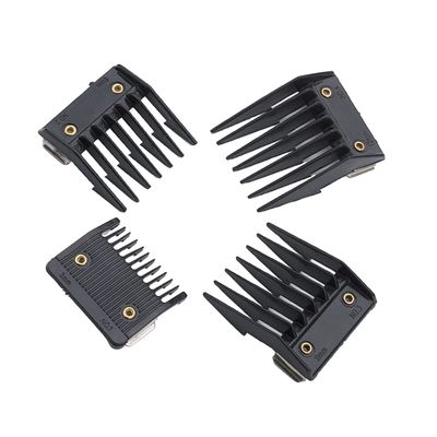 FOMIYES Positioning Comb Hair Clipper Guide Combs 4Pcs 10X4X2Cm ABS Steel Add Length User-Friendly Design for Home Grooming Hair Cutting Tool Accessories