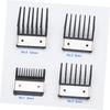 FOMIYES Positioning Comb Hair Clipper Guide Combs 4Pcs 10X4X2Cm ABS Steel Add Length User-Friendly Design for Home Grooming Hair Cutting Tool Accessories view 2