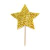 Anniversary House Gold Glitter Star Cake Decorations, Paper & Bamboo, Cupcake Toppers for Birthday Cake, Cake Toppers, Cake Deccorations for Women, Pack of 12, J169 view 1