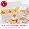Anniversary House Gold Glitter Star Cake Decorations, Paper & Bamboo, Cupcake Toppers for Birthday Cake, Cake Toppers, Cake Deccorations for Women, Pack of 12, J169 view 2
