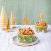 Anniversary House Gold Glitter Star Cake Decorations, Paper & Bamboo, Cupcake Toppers for Birthday Cake, Cake Toppers, Cake Deccorations for Women, Pack of 12, J169 view 3