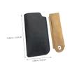 minkissy Wooden Folding Hair Comb with Case Compact Beard Comb Multi-Function for Men Wood view 3