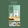QBREZA 220V Mini Soymilk Machine Soybean Free Soybean Portable Automatic Cleaning Soymilk Household Low Noise Wall Breaker view 3