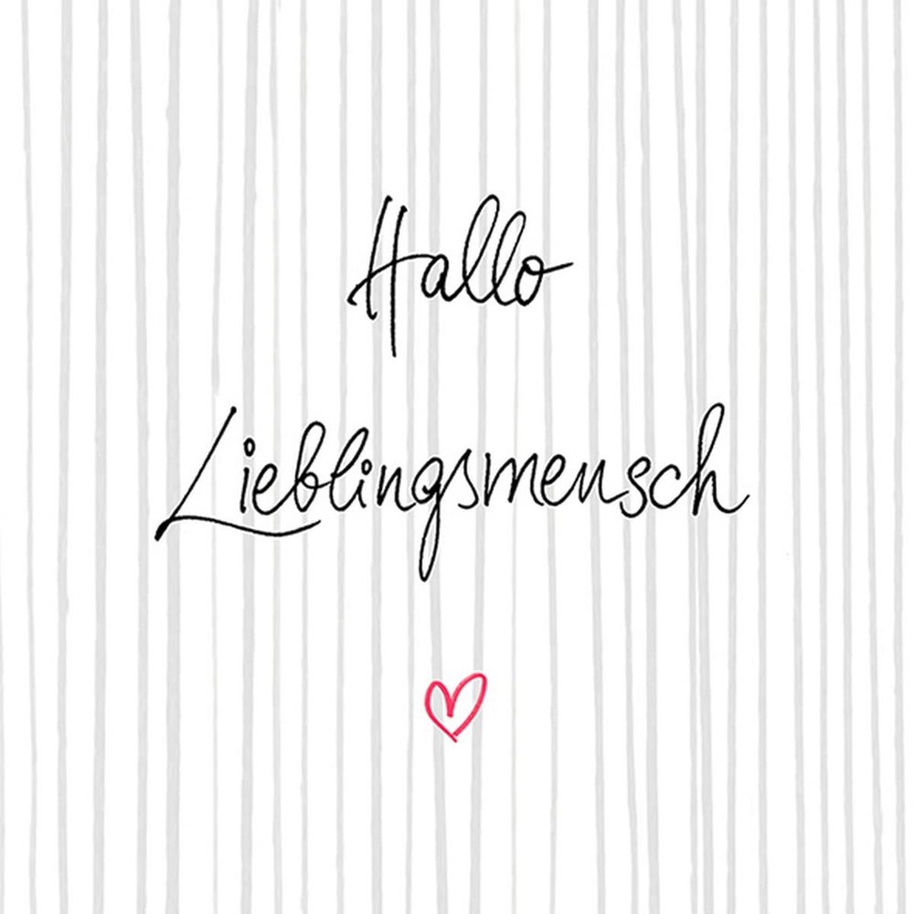 20 Napkins Favourite Person with Stripes | Saying | Guests | Birthday | Wedding | Table Decoration | Decoupage | Napkin Technology 33 x 33 cm