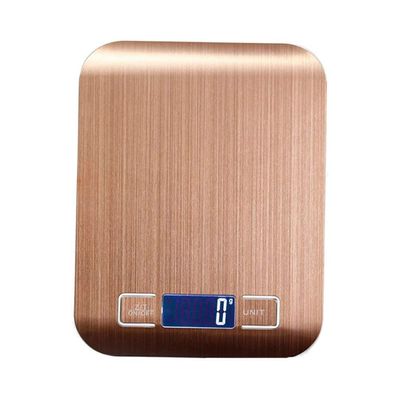 Electronic Scale,Digital Scales,Stainless Steel Electronic Weighing Scales Portable Kitchen Vegetables Weight Balance Multifunctional Digital Food Scalediscount Accurate measurement (Color : Gold 5kg)