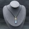 1pc Natural Kyanite Stone Pendant Necklaces Irregular Wand Raw Mineral Blue Quartz Choker Necklace for Women Femme Reiki Healing, SBOTTON8573. view 4