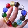 16mm Moldavite Natural Czech Meteorite Bracelet Impact Glass Rough Stone Crystal Energy Stone,54wSBOTTON (Size : 16mm) view 1