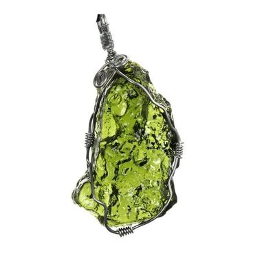 10-20g Quality Natural Moldavite Green Aerolites Crystal Stone for Pendant Energy Apotropaic Czech Meteorite Mineral, SBOTTON8573. (Size : 10-15g)