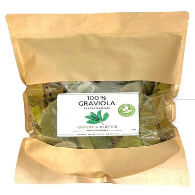 4 x 100g Soursop - New harvest- without pesticides- all natural- directly from the manufacturer Graviola.de