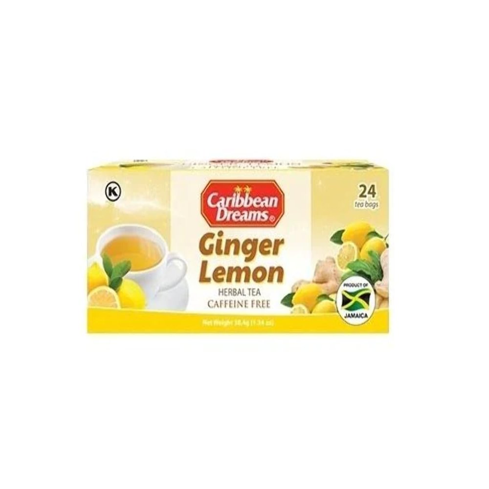MASCaribbean Dreams Ginger Lemon Tea 24's Box of 6-Fd
