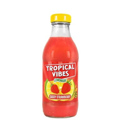 MASTropical Vibes Lemonade Sassy Strawberry 300ml Case of 15-Fd