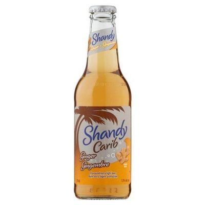 Shandy Carib Ginger Trinidad 275ml Box of 24-Fd