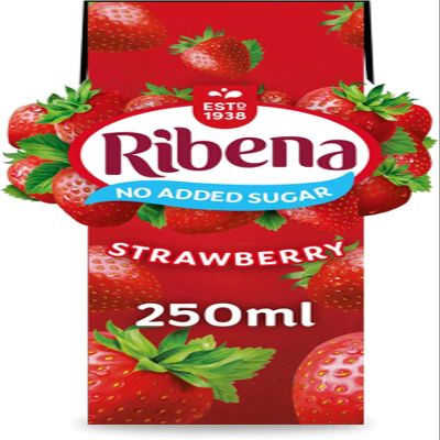 No Added Sugar Strawberry Juice Drink Carton 250ml-Food
