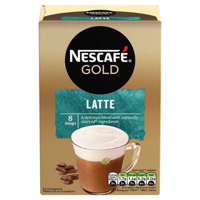 Gold Latte Instant Coffee 8 x 15.5g Sachets-Food