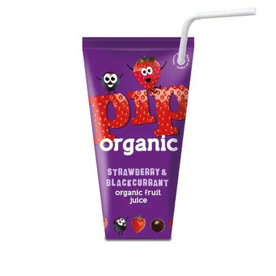 MASPip Organic Kids Strawberry & Blackcurrant Juice 24 x 180ml-Food 24 x 180ml