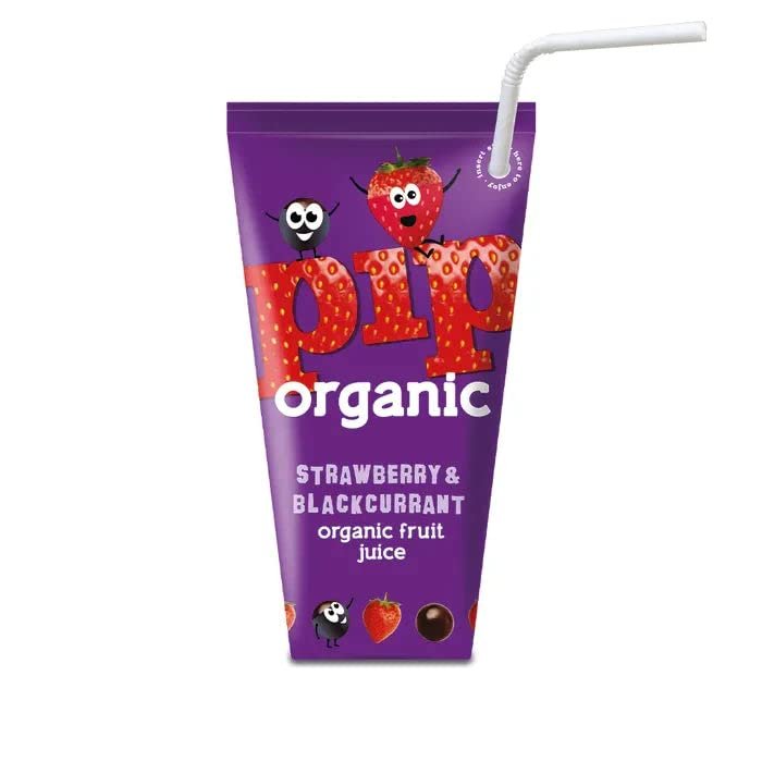 MASPip Organic Kids Strawberry & Blackcurrant Juice 24 x 180ml-Food 24 x 180ml