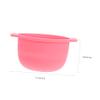 Beavorty Silicone Wax Melting Container Bowl Pink Non-stick Hair Removal Wax Warmer Pot for Beauty Salon and Personal Use view 2