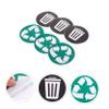 Cabilock 18pcs Recycling Stickers for Trash Bin Self-Adhesive Recycle Sign Labels Garbage Classification Decals Suitable for Kitchen Trash Can and Compost Bin view 4