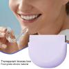 Stalf False Teeth Container,Denture Retainer Case Food Grade Silicone Cleaning Case | Portable Slim Partial Denture Case Denture Holder for Artificial Teeth, Night Guard, Retainers Traveling view 2