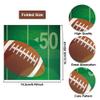 40Pcs Football Napkins Disposable Lunch Dinner Paper Napkins Set Football Party Supplies,Rugby Soccer Field Touchdown Design for Soccer Theme Party Birthday Baby Shower view 2