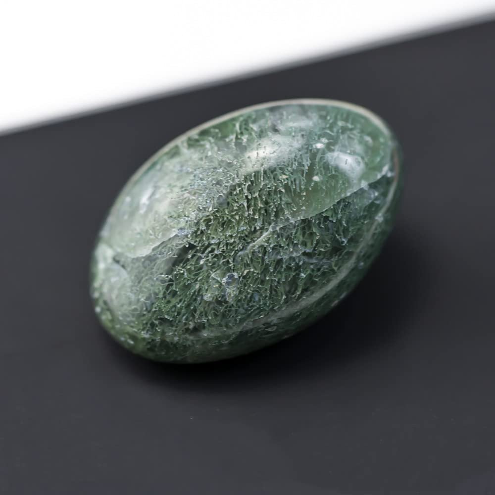 1PC Natural Tumbled Stone Crystal Polished Amethyst Quartz Loose Irregular Mineral Specimens Set Reiki Rolling Stone Room Decor,Aquatic Agate,Random 1PC