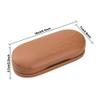Muf 2 in 1 Contact Lens Case and Glasses Case,Double Sided Dual Use Design,Leak Proof & Portable,Tweezer and Contact Lens Solution Bottle Included for Travel Kit(Walnut Wood) view 2