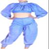 ANTIY Latex Rubber Women Sexy Jacket And Pants Set Princess Lantern Sleeve Suit,Customize,Large view 1