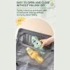 Cute Portable Toothbrush Holder Plastic Toothbrush Travel Case for Kids with Detachable Handle Multifuction Toothbrushes Toothpaste Storage Box Set for Camping Travel or Daily Use (Yellow) view 4