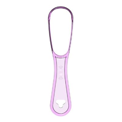 Adult Tongue Scraper Food Grade Plastic Double Sided Oral Care Hygiene Cleaner Brush for Fresh Breath Reusable Mouth Cleaning Tool with Non-Slip Handle Double Sided Oral Care Cleaner