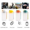 Gelb&Schwarz Sport Water Bottle for Men 550ML Single Layer Plastic Cup Protein Powder Shaker Cup Cup Sports Fitness Water Cup Top Wine Glasses view 3