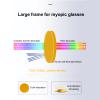 400-500nm Blue Light Gaming Glasses, Over 99.9% Blue Light Blocking Glasses, Orange Lens, UV Protection, Over Eyeglasses or on Their Own (Round Glasses Lenses) view 2