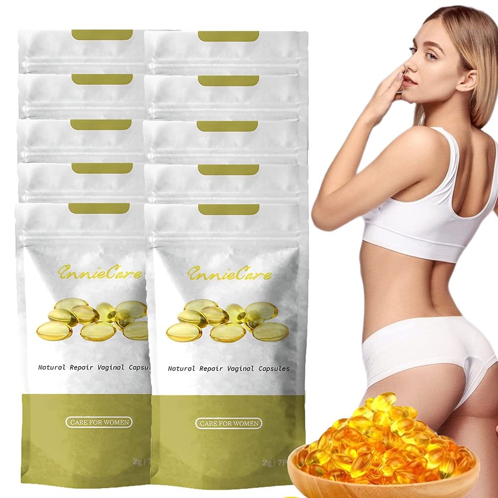 DUBUSH Anniecare Instant Antipruritic Detox Slimming Capsules Pink Marine Fish Oil Softgels Slimming Firming Repair & Pink Tender Natural Capsules