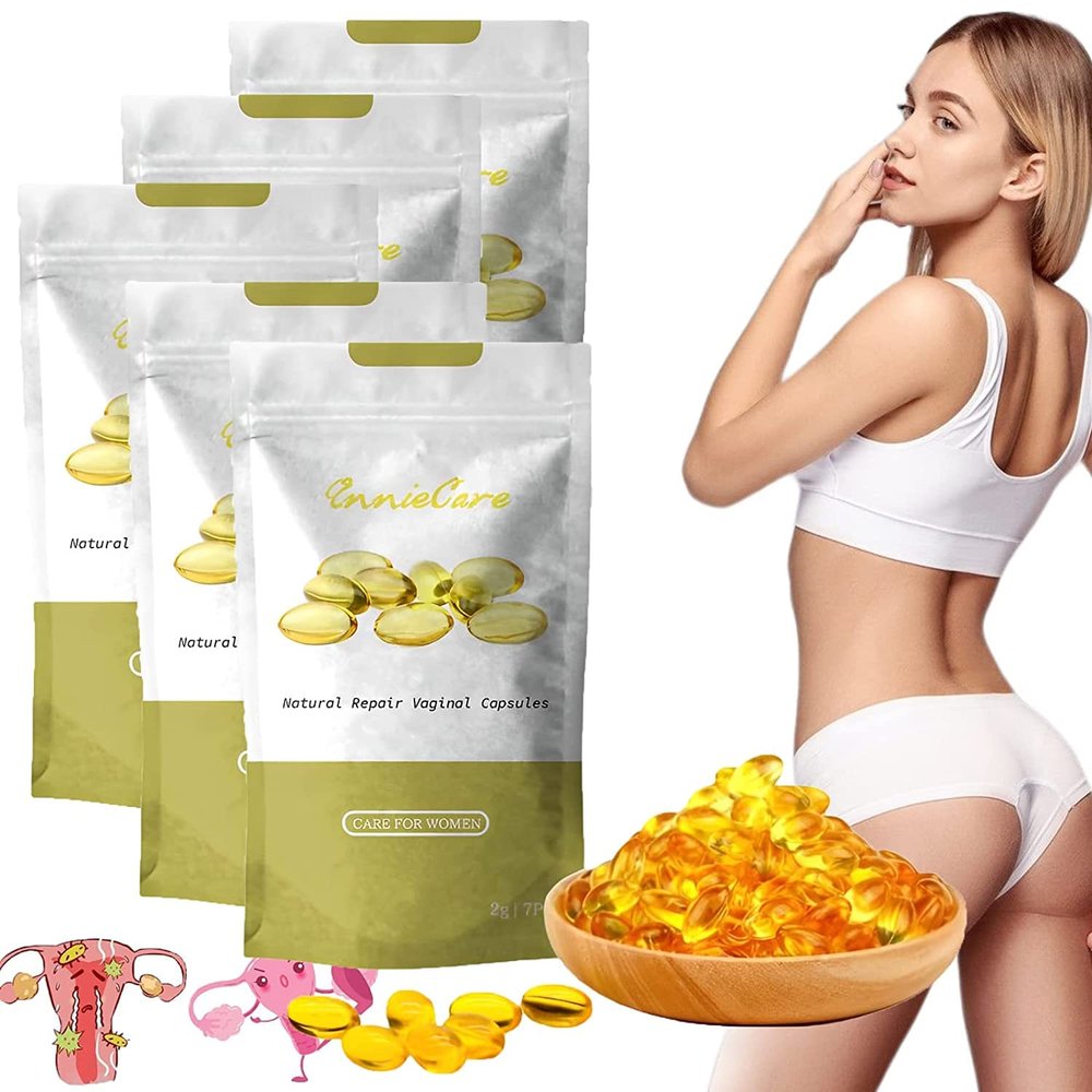 DUBUSH Anniecare Instant Antipruritic Detox Slimming Capsules Pink Marine Fish Oil Softgels Slimming Firming Repair & Pink Tender Natural Capsules