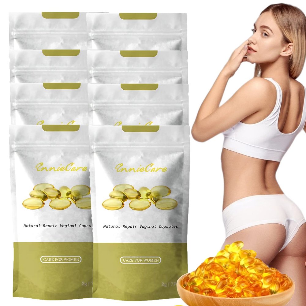 DUBUSH Anniecare Instant Antipruritic Detox Slimming Capsules Pink Marine Fish Oil Softgels Slimming Firming Repair & Pink Tender Natural Capsules