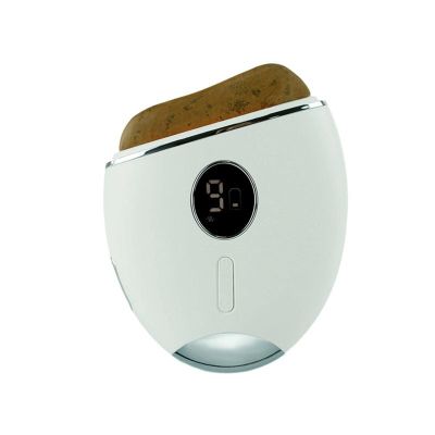 Gua Sha Facial Massager, Electric Gua Sha Tools, Double Chin Reducer Guasha Bian Stone with Heat & Electric Vibration & Red Light Therapy Guasha Board