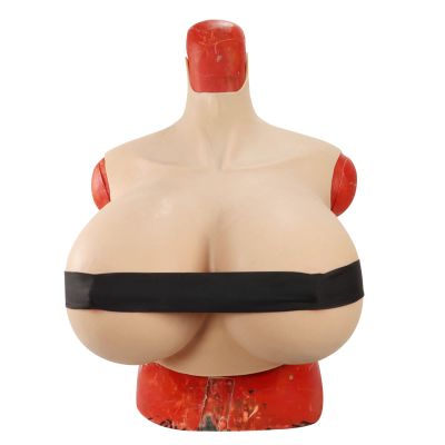 CRODRES Silicone Breastplate Z Cup Huge Soft Big Fake Boobs Enhancer Crossdressers Realistic Breast Forms for Dragqueen Cosplay,Color 1