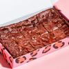 Cake or Death Sea Salt Brownie Box with 6 Brownies | Letterbox Friendly Chocolate Brownies | Delicious Brownie Gift Box | Ultimate Food Gifts for Brownie Lovers | view 1