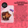 Cake or Death Sea Salt Brownie Box with 6 Brownies | Letterbox Friendly Chocolate Brownies | Delicious Brownie Gift Box | Ultimate Food Gifts for Brownie Lovers | view 3