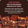 Cake or Death Sea Salt Brownie Box with 6 Brownies | Letterbox Friendly Chocolate Brownies | Delicious Brownie Gift Box | Ultimate Food Gifts for Brownie Lovers | view 4