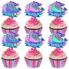 80's Retro 1980 Roller Skating Cupcake Toppers view 1