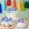80's Retro 1980 Roller Skating Cupcake Toppers view 3