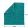 Velosso 12 Pack Premium Soft 100% Egyptian Cotton Ring Spun Soft Feel Face Cloths Flannel High Absorbent Spa, Gym, Sauna Face Towel (Jade) view 2