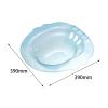 FreshCart Basics Sitz Bath for Toilet Seat Sitz Bath Tub Soothes and Cleanse Wider Seating Area Easy to Store Anti Overflow Steam Seat Hip Bath for Women Men, Blue view 2