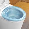 FreshCart Basics Sitz Bath for Toilet Seat Sitz Bath Tub Soothes and Cleanse Wider Seating Area Easy to Store Anti Overflow Steam Seat Hip Bath for Women Men, Blue view 3