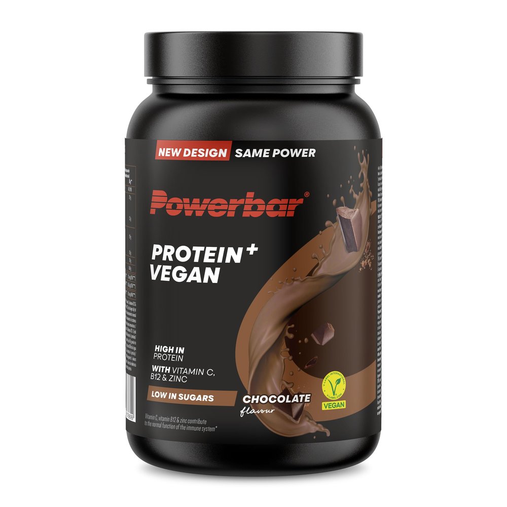 Powerbar - Protein Plus Vegan - Immune Support - Chocolate - 570g - Protein Powder - Low Sugar